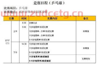 明天的乒乓球赛程是什么（明天的乒乓球赛程是什么意思）